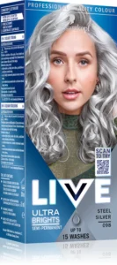 Vopsea de par gri Schwarzkopf LIVE Ultra Brights or Pastel